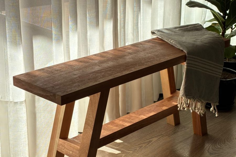 Banqueta madera lenga - agreste diseño